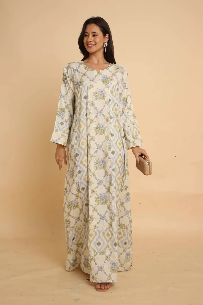 HANA & SARA Womens Modern Arabic Jalabiya Featuring Premium Soft Fabric